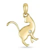Kat diamant vedhæng i 9 karat guld 0,01 ct