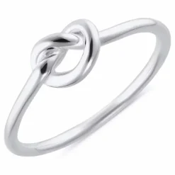 Knude ring i sølv