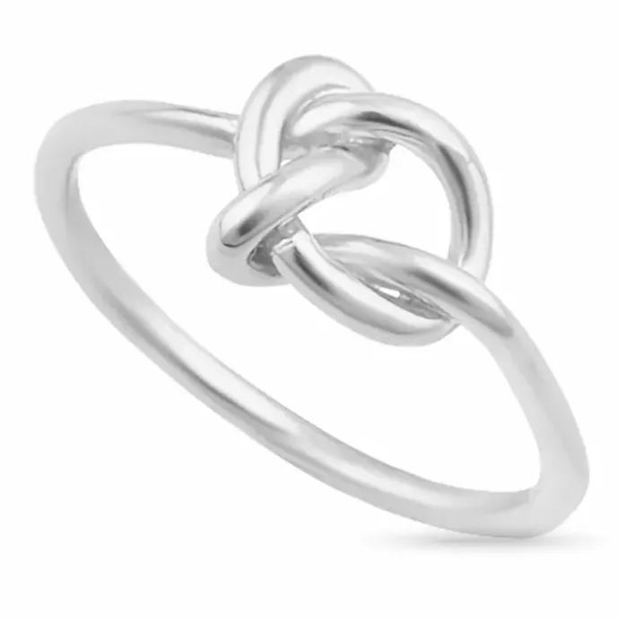 Knude ring i sølv