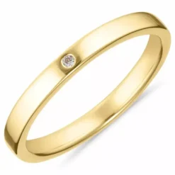 Kollektionsprøve hvid zirkon ring i forgyldt sølv