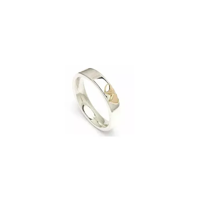 Kollektionsprøve ring i sølv og alm. guld