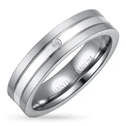 Kollektionsprøve ring i titanium og sølv