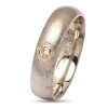 Kollektionsprøve zirkon ring i sølv og alm. guld