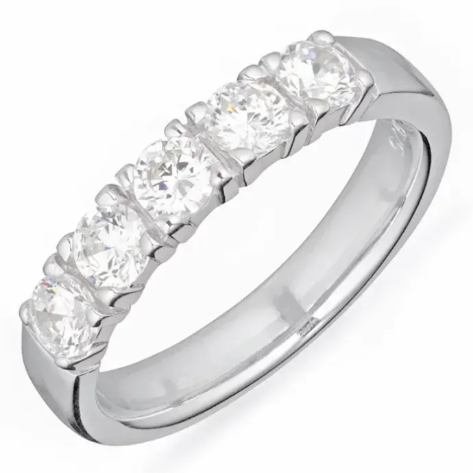 Kollektionsprøve zirkon ring i sølv