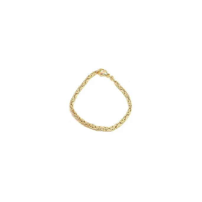 Kongearmbånd i 14 karat guld 21 cm x 2,3 mm