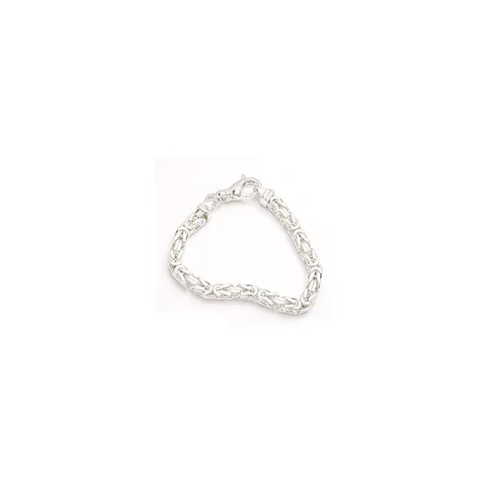 Kongearmbånd i sølv 21 cm x 4,8 mm