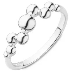 Kugle ring i sølv - Bubbly Pure