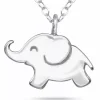Lille elefant halskæde i sølv
