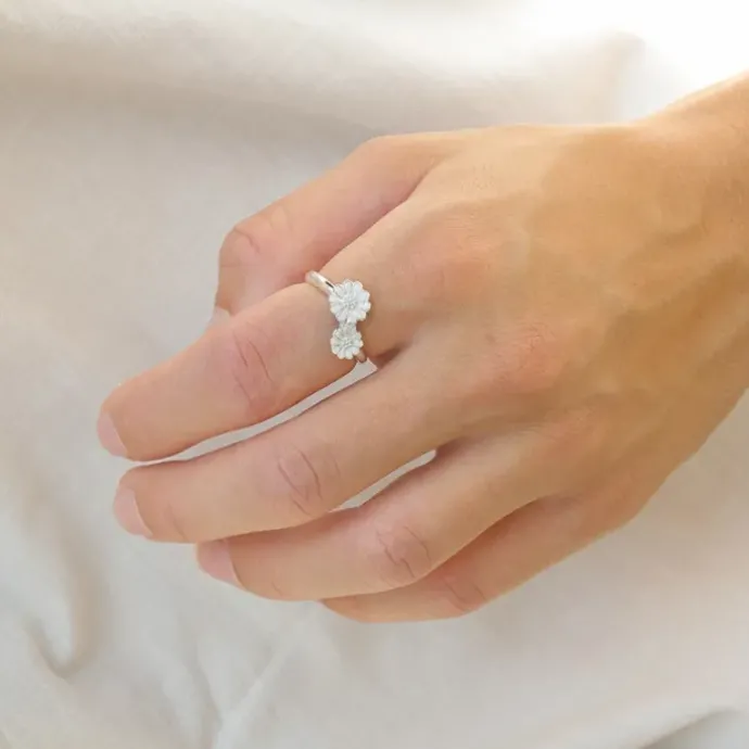 Marguerit ring i sølv - Maggie