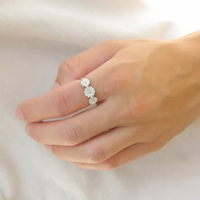 Marguerit ring i sølv - Maggie