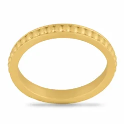Mat ring i forgyldt sølv
