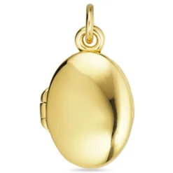 Medaljon i forgyldt sølv