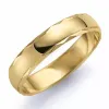 Mønstret 4 mm vielsesring i 9 karat guld