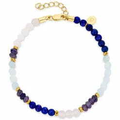 Multifarvede armbånd med sten