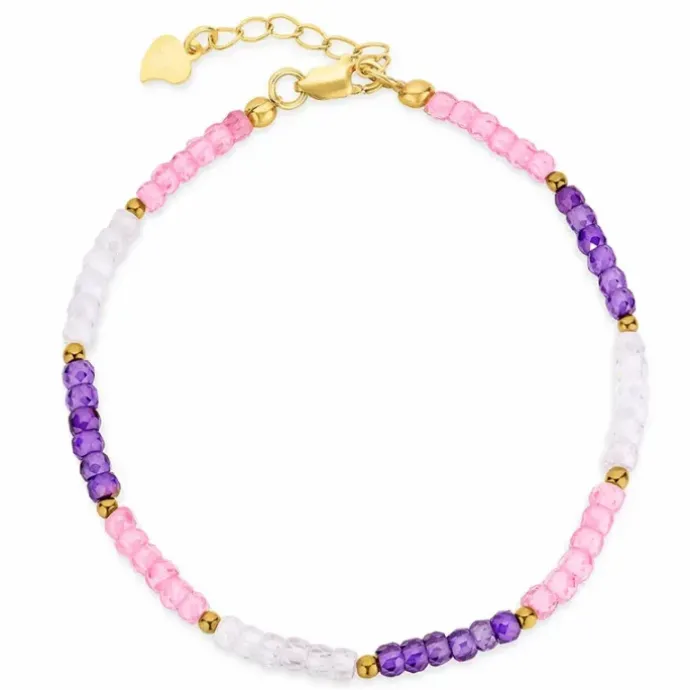 Multifarvede armbånd med zirkon og zirkon og zirkon