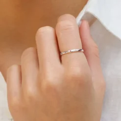 Multifarvet zirkon ring i sølv
