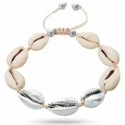 Muslinge armbånd i silke snor 17 cm plus 4 cm x 12 mm