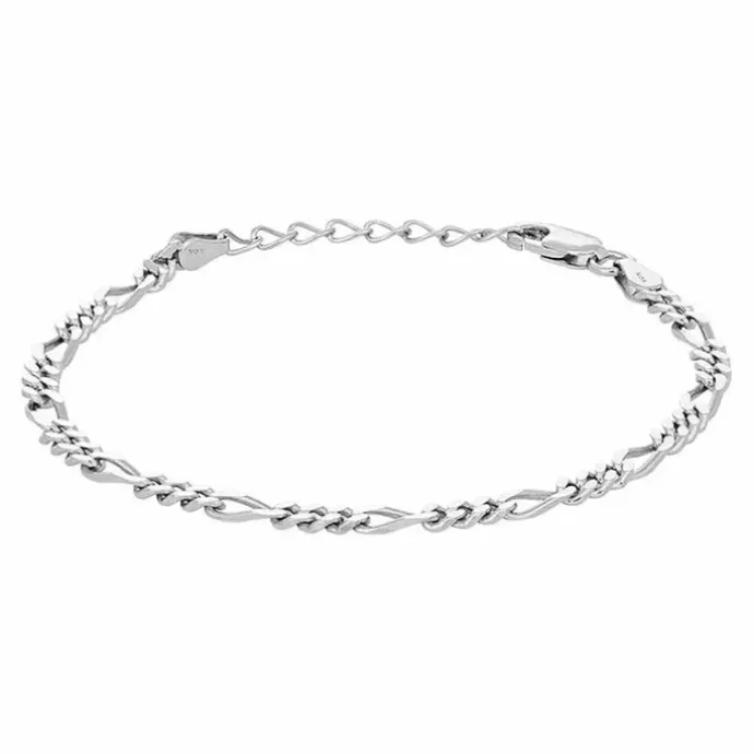 Nordahl andersen armbånd i rhodineret sølv
