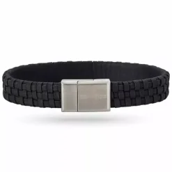 Nordahl andersen sort armbånd i læder