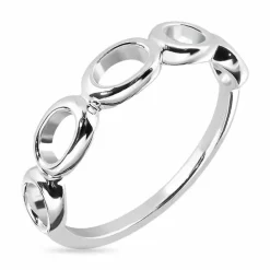 Oval ring i sølv