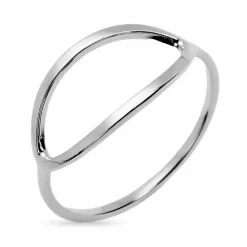 Oval ring i sølv