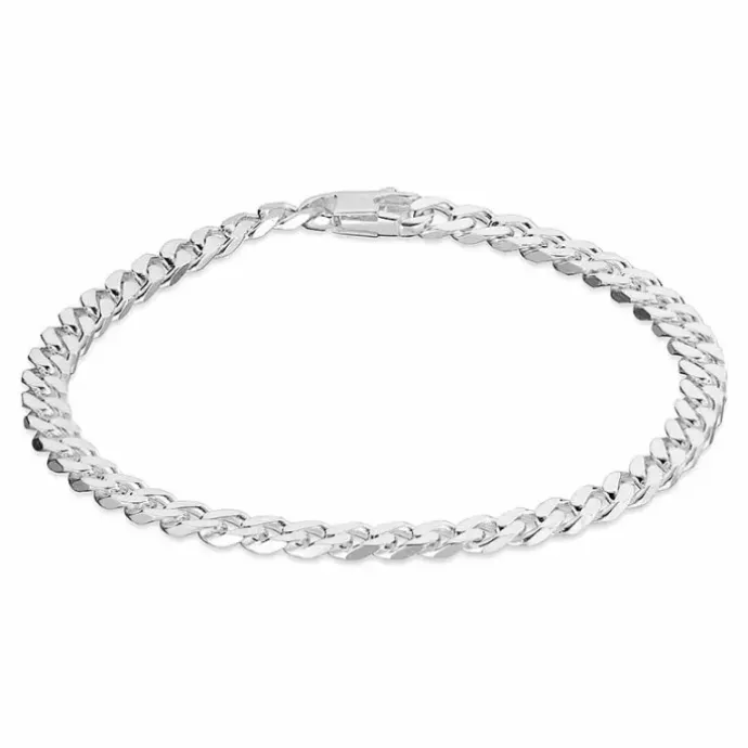 Panserarmbånd i sølv x 5 mm
