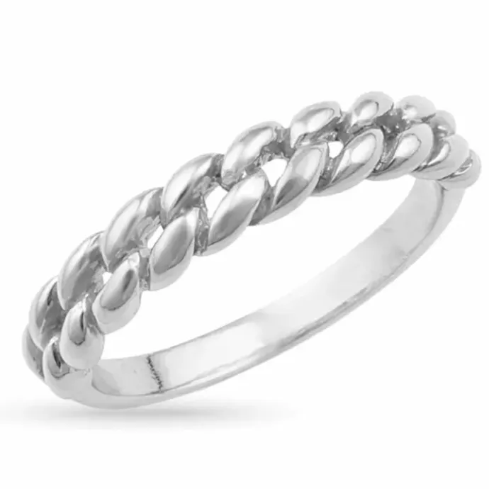Panzer ring i sølv