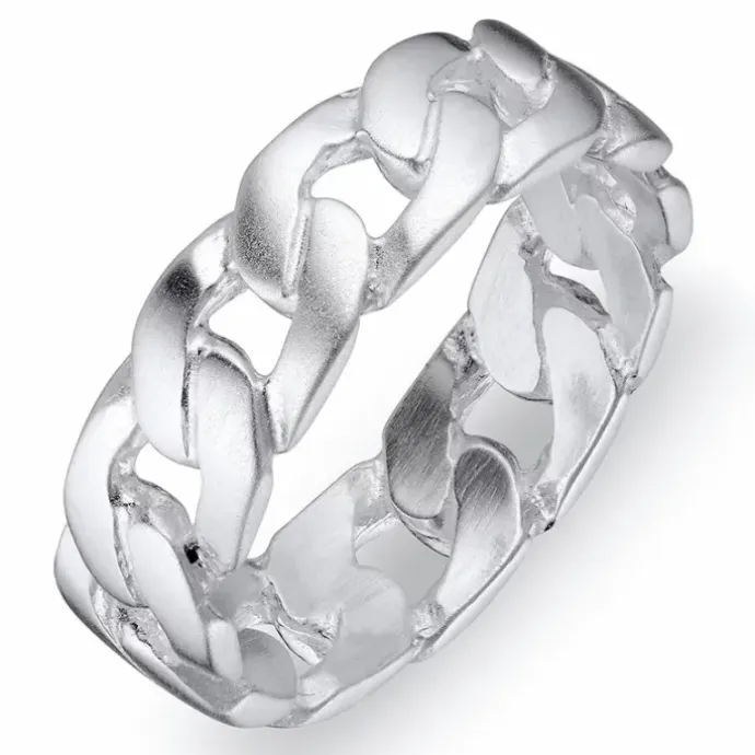 Panzer ring i sølv