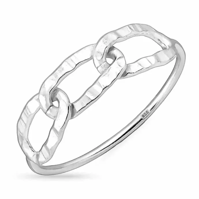 Panzer ring i sølv