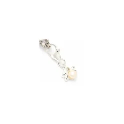 Perle charm i sølv