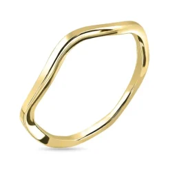 Ring i forgyldt sølv