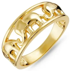 Ring i forgyldt sølv