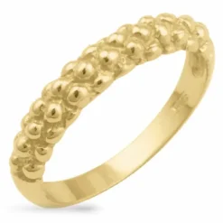 Ring i forgyldt sølv