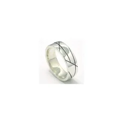 Ring i oxideret sterlingsølv