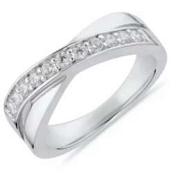 Ring i rhodineret sølv