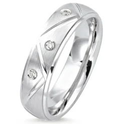 Ring i rhodineret sølv