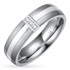Ring i titanium og sølv
