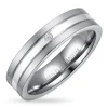 Ring i titanium og sølv