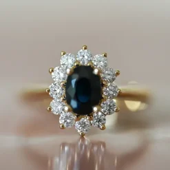 Rosetring i 14 karat guld 0,55 ct 1,00 ct