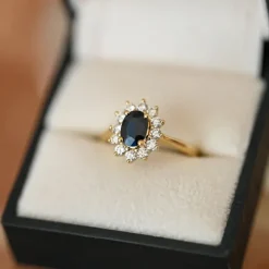 Rosetring i 14 karat guld 0,55 ct 1,00 ct