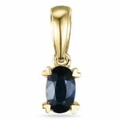 Safir vedhæng i 14 karat guld 0,26 ct