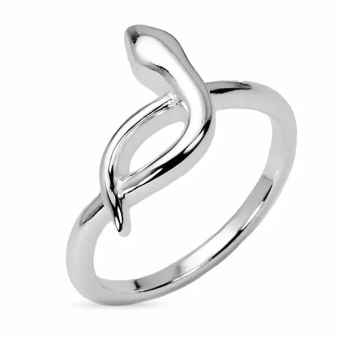 Slange ring i sølv