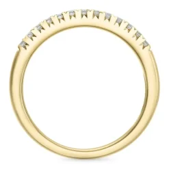 Smal diamant ring i 14 karat guld 0,153 ct