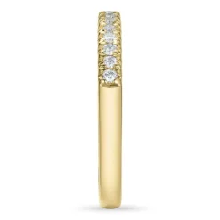 Smal diamant ring i 14 karat guld 0,153 ct