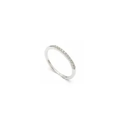 Smal diamantring i 14 karat hvidguld 0,099 ct