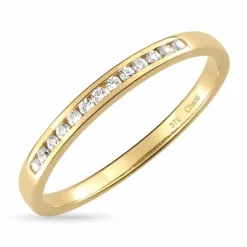 Smal guld ring i 9 karat guld