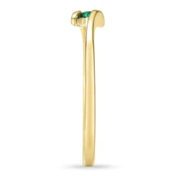 Smaragd ring i 9 karat guld 0,02 ct