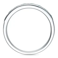Smaragd ring i 14 karat hvidguld 0,08 ct 0,10 ct