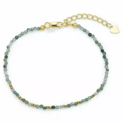 Sten armbånd med agat og hematite.
