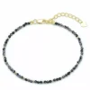 Sten armbånd med obsidian og hematite.